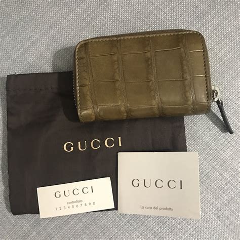 gucci red card holder|gucci alligator card holder.